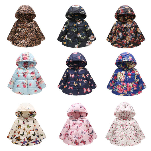 Chaqueta Acolchada para Niñas con Capucha y Diseño Estampado - Image 32