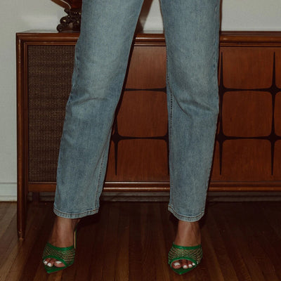 Sandalias y Pantuflas de Tacón Alto con Correas Cruzadas - Image 13