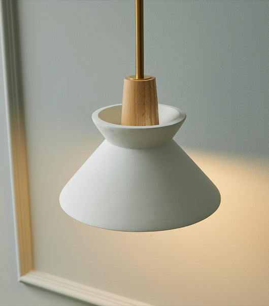 Lámpara Colgante Nórdica Estilo Cemento y Madera - Image 17