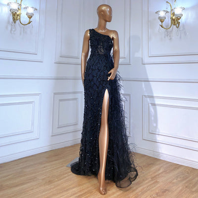 Vestido de Noche Elegante Corte Slim con Abertura Fishtail - Image 3