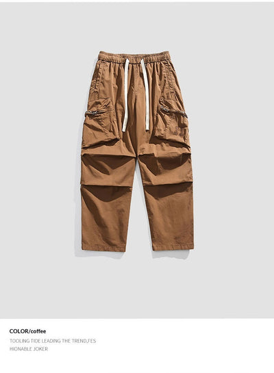Pantalones Sueltos Retro de Pierna Ancha para Hombre - Image 12