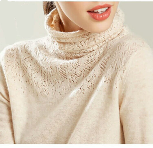 Suéter Cuello Alto Texturizado Oversize