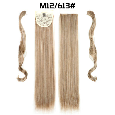 Cola de Caballo Extensible con Velcro - Cabello Liso Europeo - Image 6