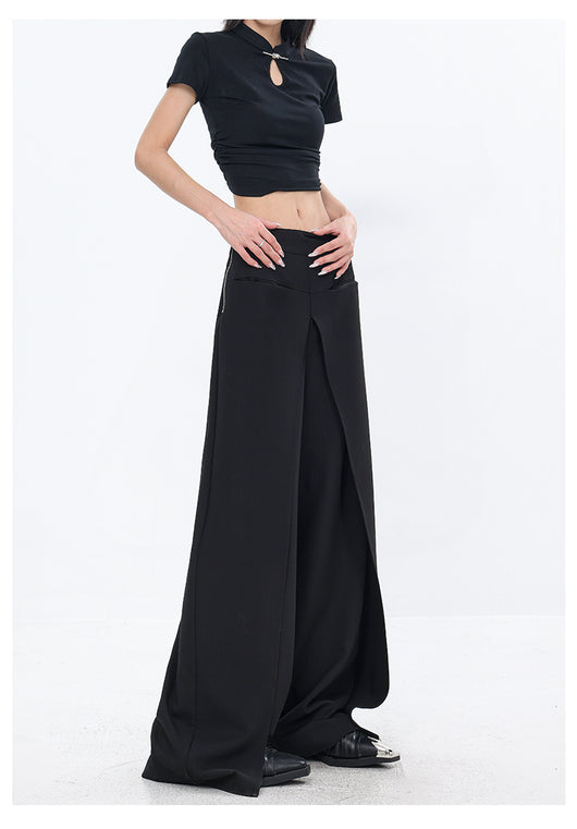 Pantalones Sueltos Negros Casuales para Mujer - Corte Recto - Image 37