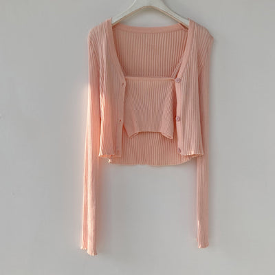 Cardigan Holgado Estilo Universitario para Mujer - Image 115