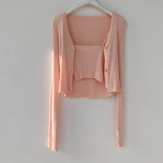 Cardigan Holgado Estilo Universitario para Mujer - Image 115