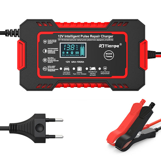 Cargador de Batería de Auto 12V - Recarga Rápida para Baterías de Plomo - Image 9