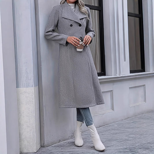 Abrigo Largo Acolchado Temperamental para Mujer