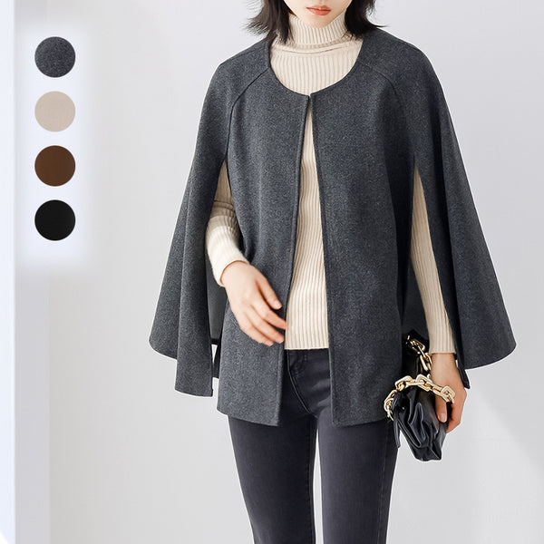 Abrigo de Lana para Mujer - Capa Exterior Versátil Otoño Invierno