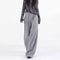 Pleated Wide-Leg Striped Trousers - Smart Casual Fit