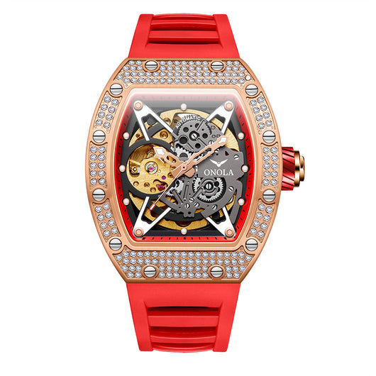 Reloj Automático Mecánico para Hombre con Cristales Engastados - Image 5