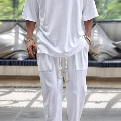 Conjunto de Pantalón y Sudadera V-neck con Cordón Ajustable - Image 12