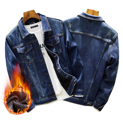 Chaqueta Denim Grueso para Hombre - Abrigo de Invierno Cálido - Image 3