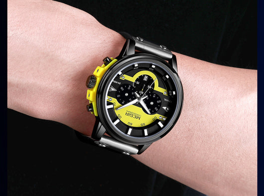 Reloj Deportivo Multifuncional de Cuero con Calendario - Image 13