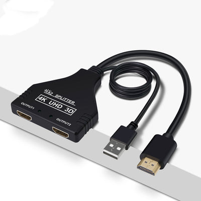 Divisor HDMI 1x2 con Alimentación USB