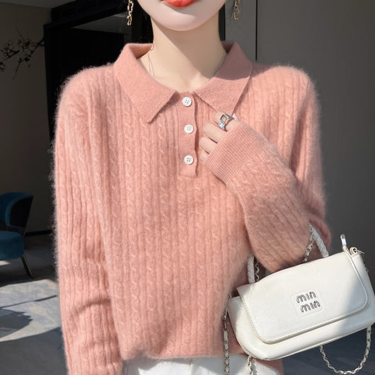 Suéter Holgado de Punto Acanalado para Mujer - Abrigo Versátil y Cómodo - Image 3