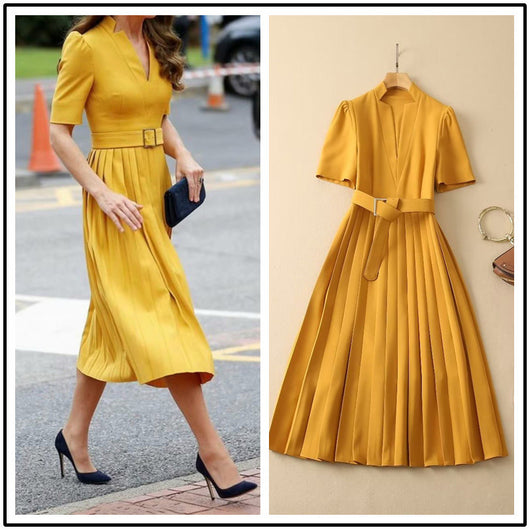 Vestido Midi Ajustado con Compresión y Pliegues Decorativos - Image 22