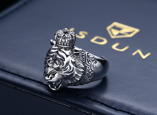 Anillo de Plata Tailandesa Retro con Apertura para Dedo Índice - Image 12