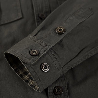 Camisa Manga Larga Algodón Hombre - Colección Primavera Otoño - Image 8
