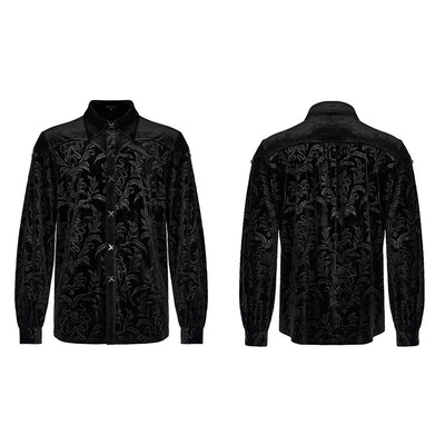 Camisa de Terciopelo Estilo Corte Gótico para Hombre - Image 15