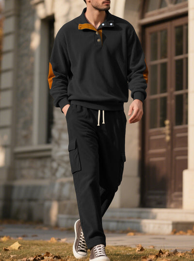 Sudadera y Pantalón de Pana con Cuello Alto y Acceso Controlado - Image 28