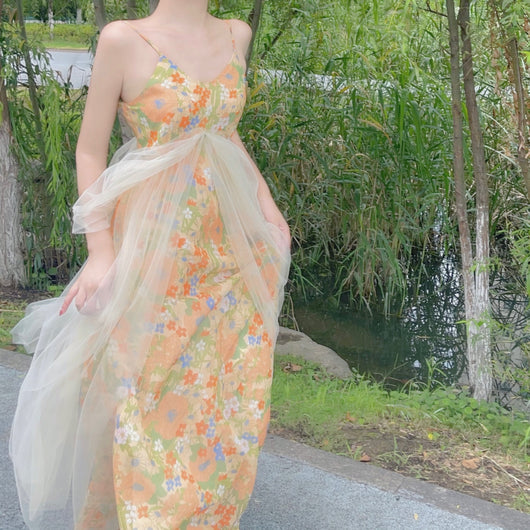 Vestido Hada de Malla con Patchwork Estampado - Image 8