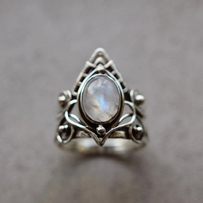 Anillo de Piedra de Luna Boho Vintage - Joyería Fina para Mujeres - Image 6