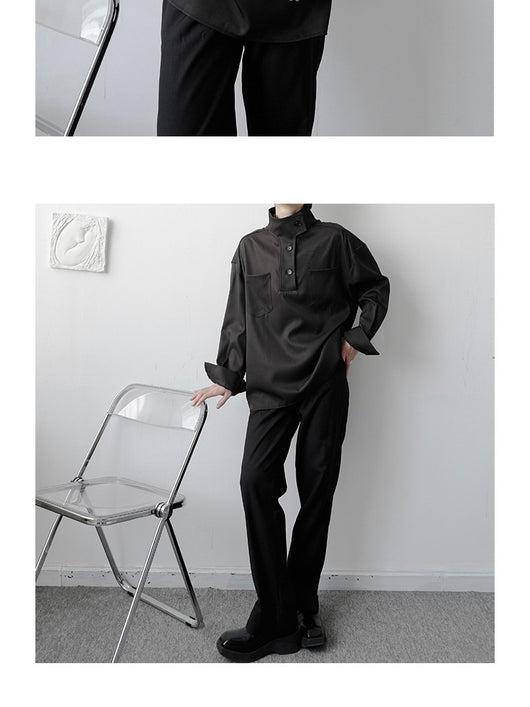 Camisa Casual Cuello Alto para Hombre - Image 19