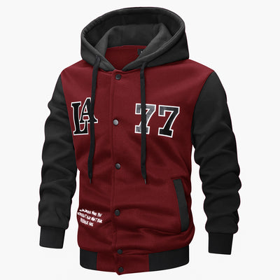 Chaqueta Deportiva Tejida con Capucha, Bordado e Impresión - Image 3