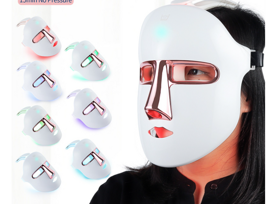 Mascarilla Facial con Luz LED de 7 Colores - Instrumento de Belleza Profesional