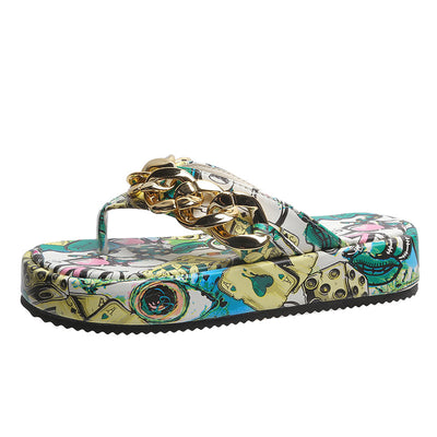 Sandalias y Pantuflas para Mujer con Plataforma Graffiti - Image 17