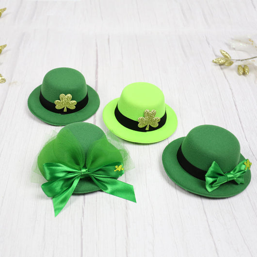 Sombrero de Copa Verde con Trébol para Festivales Irlandeses - Image 15