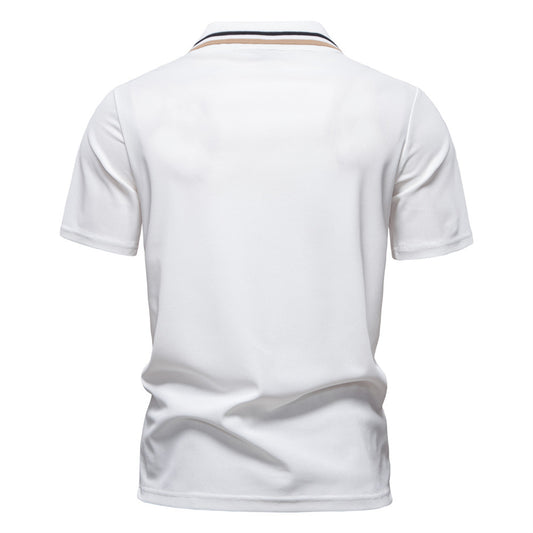 Polo Ejecutivo a Rayas con Cuello Clásico para Hombre - Image 2