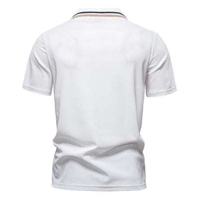 Polo Ejecutivo a Rayas con Cuello Clásico para Hombre - Image 2