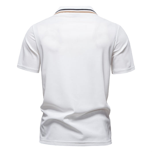 Polo Ejecutivo a Rayas con Cuello Clásico para Hombre - Image 2