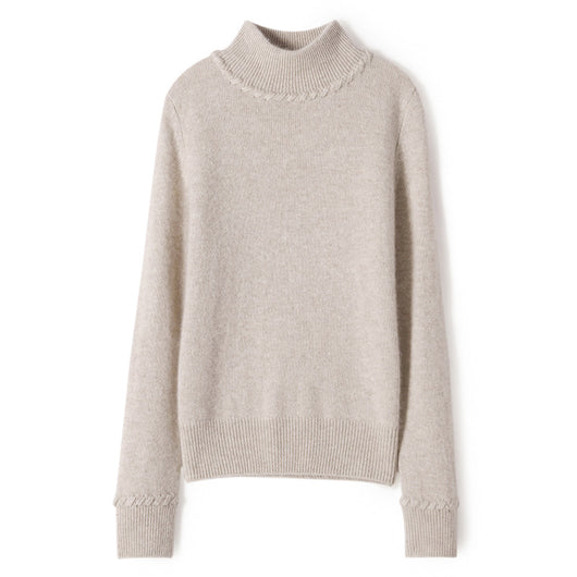 Suéter de Cachemira Cuello Alto Mujer - Diseño Suelto y Elegante para Otoño e Invierno - Image 8