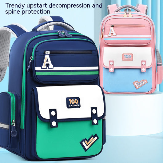 Mochila Escolar Ergonómica con Protección de Espalda y Cinturón de Carga