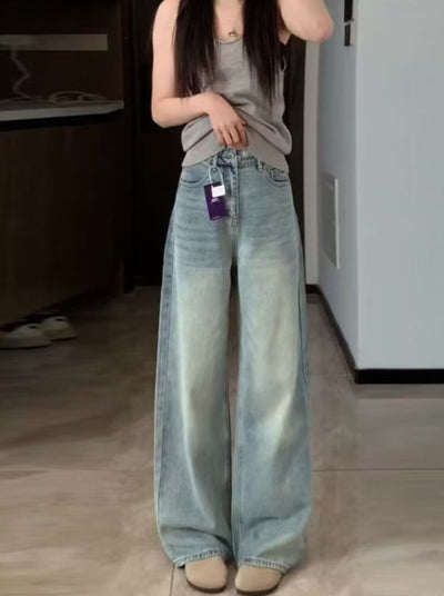 Jeans Acampanados de Pierna Ancha Azul Claro para Mujer - Estilo Primavera - Image 10