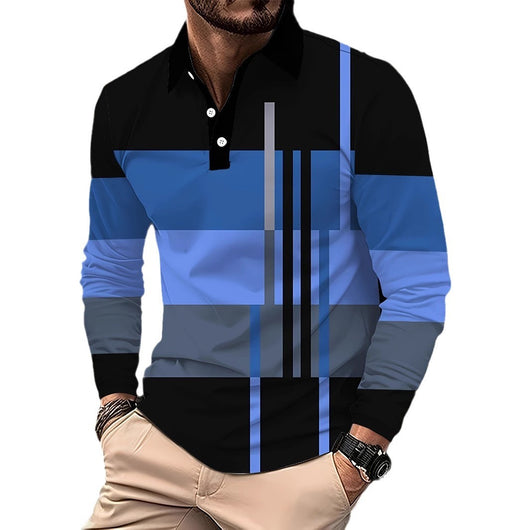 Camisa Casual Slim Fit con Estampado 3D y Cuello Solapa - Image 5