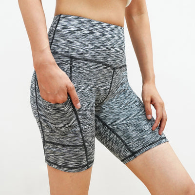 Shorts Deportivos Cintura Alta con Bolsillos Diagonales - Mallas de Entrenamiento Secado Rápido - Image 10