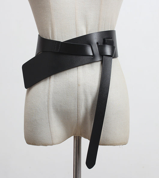 Cinturón Ancho de Cuero con Detalles Decorativos para Mujer - Image 17