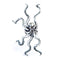 925 Sterling Plateado Exaggerated Big Octopus Ear Clip Plateado