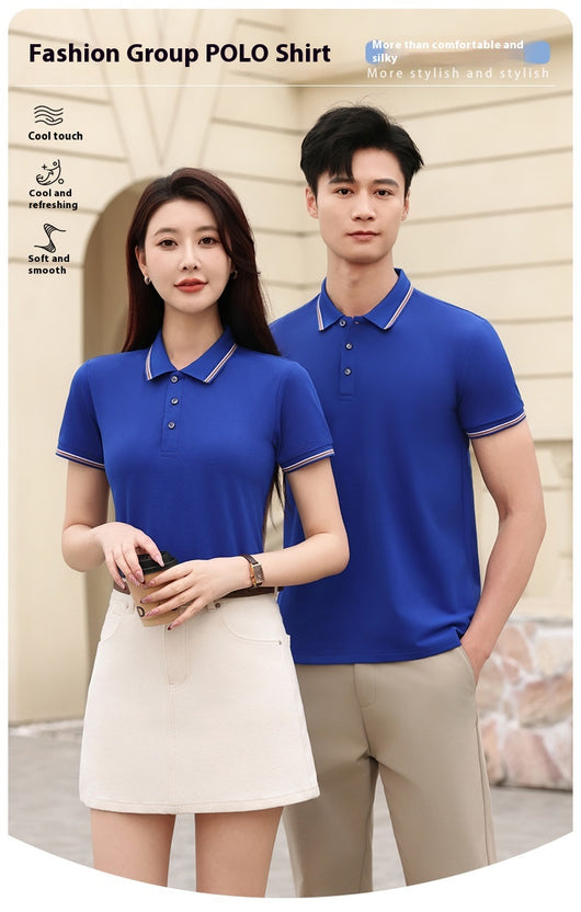 Polo de Trabajo Solona con Efecto Frío y Combinación de Colores - Image 30