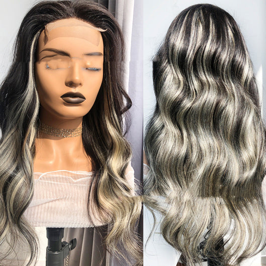 Peluca de Cabello Humano con Encaje - Liso y Ondulado - Image 2