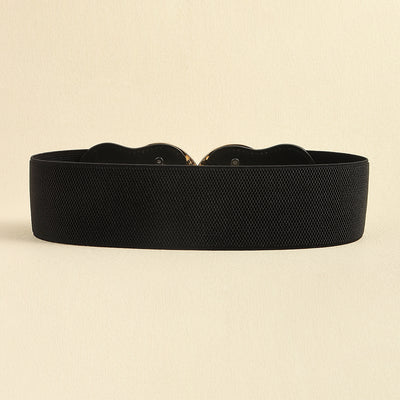 Cinturón Elástico Ancho para Mujer con Hebilla Metálica Circular - Image 7