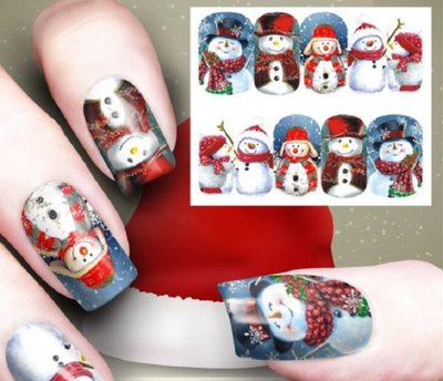 Stickers de Decoración Navideña para Uñas con Efecto Acuarela - Image 25