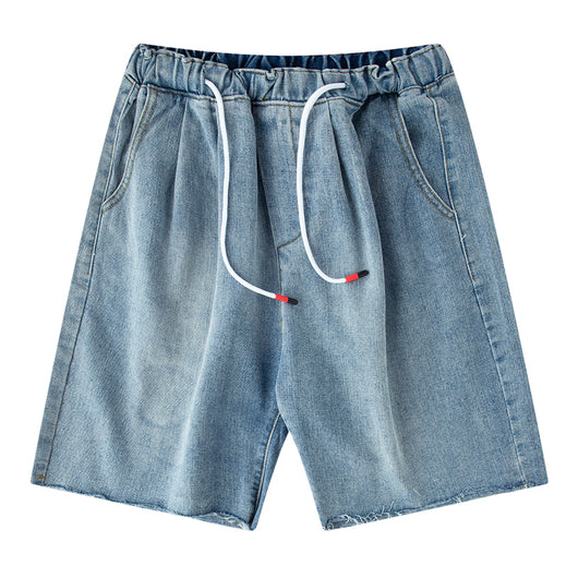 Shorts Denim Retro Estilo Hong Kong en Tonos Claros