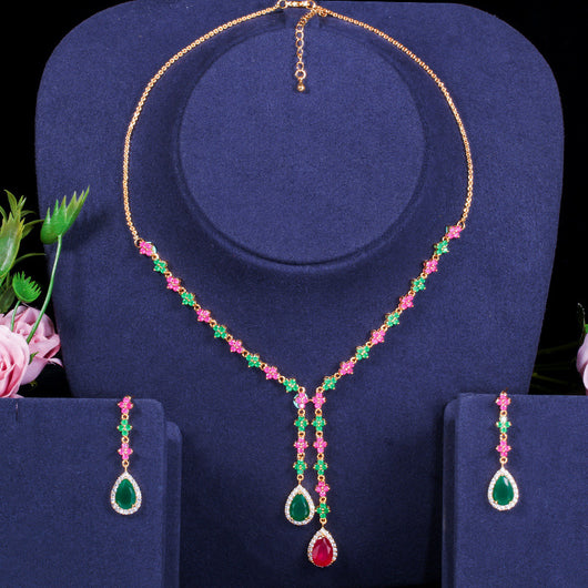 Conjunto de Collar y Aretes Elegante Minimalista para Mujer - Image 8