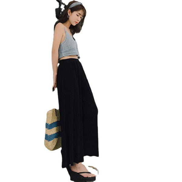 Pantalones Anchos de Seda de Hielo Nine Points - Elegancia y Comodidad