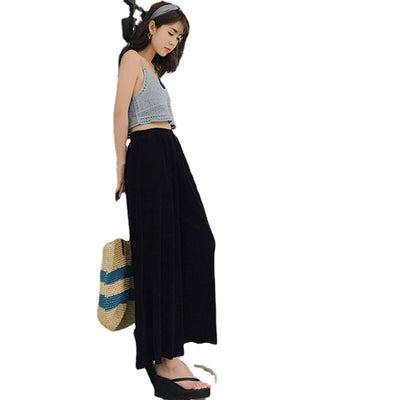 Pantalones Anchos de Seda de Hielo Nine Points - Elegancia y Comodidad